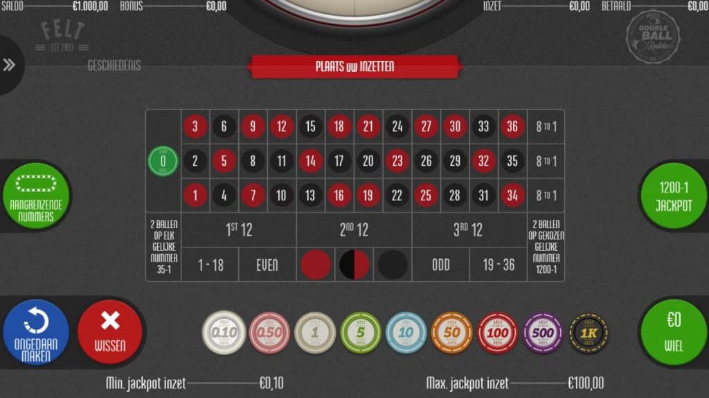 Double Ball Roulette game review